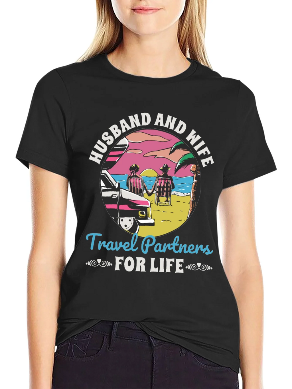 Husband and Wife Travel Partners T-Shirt product image 2