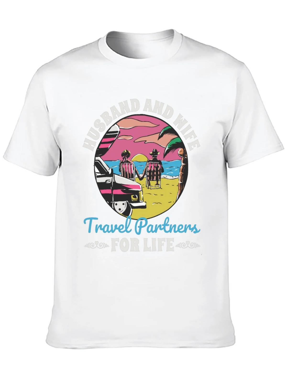Husband and Wife Travel Partners T-Shirt product image 9