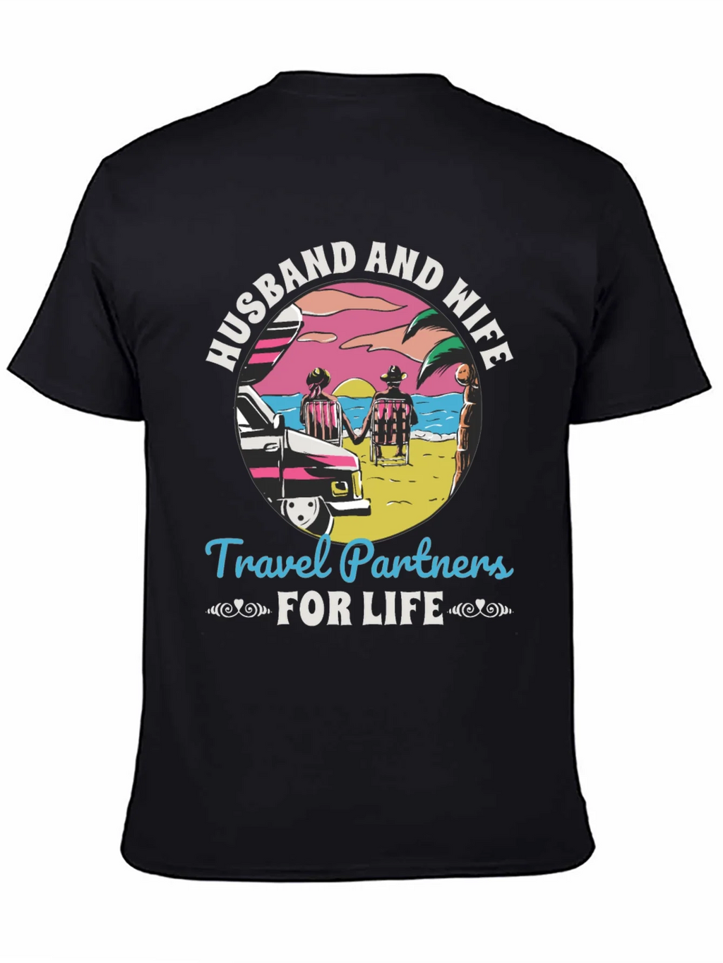 Husband and Wife Travel Partners T-Shirt product image 4