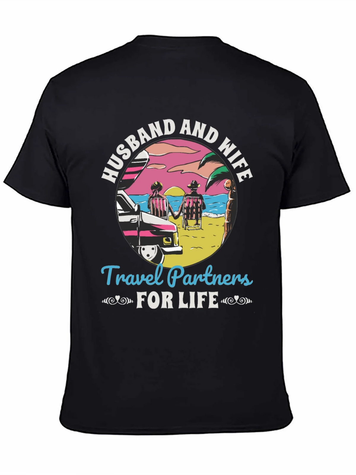 Husband and Wife Travel Partners T-Shirt product image 4