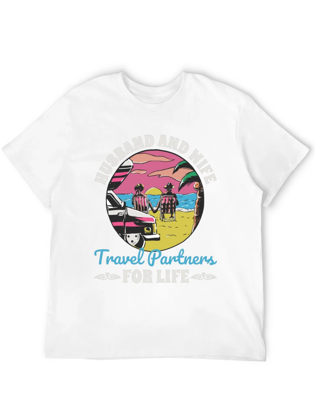 Husband and Wife Travel Partners T-Shirt product image 11