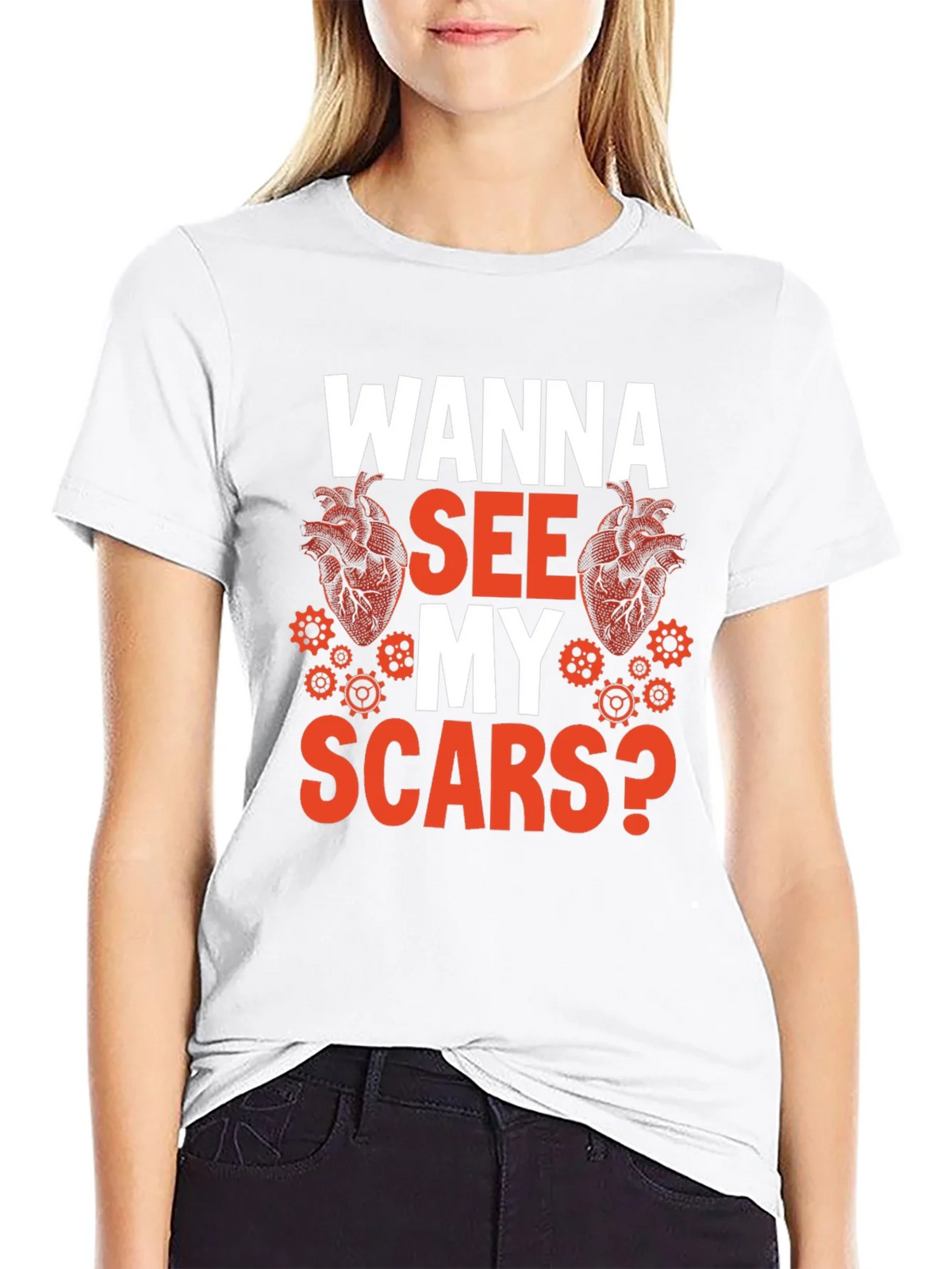 Wanna See My Scars? Graphic Tee product image 8