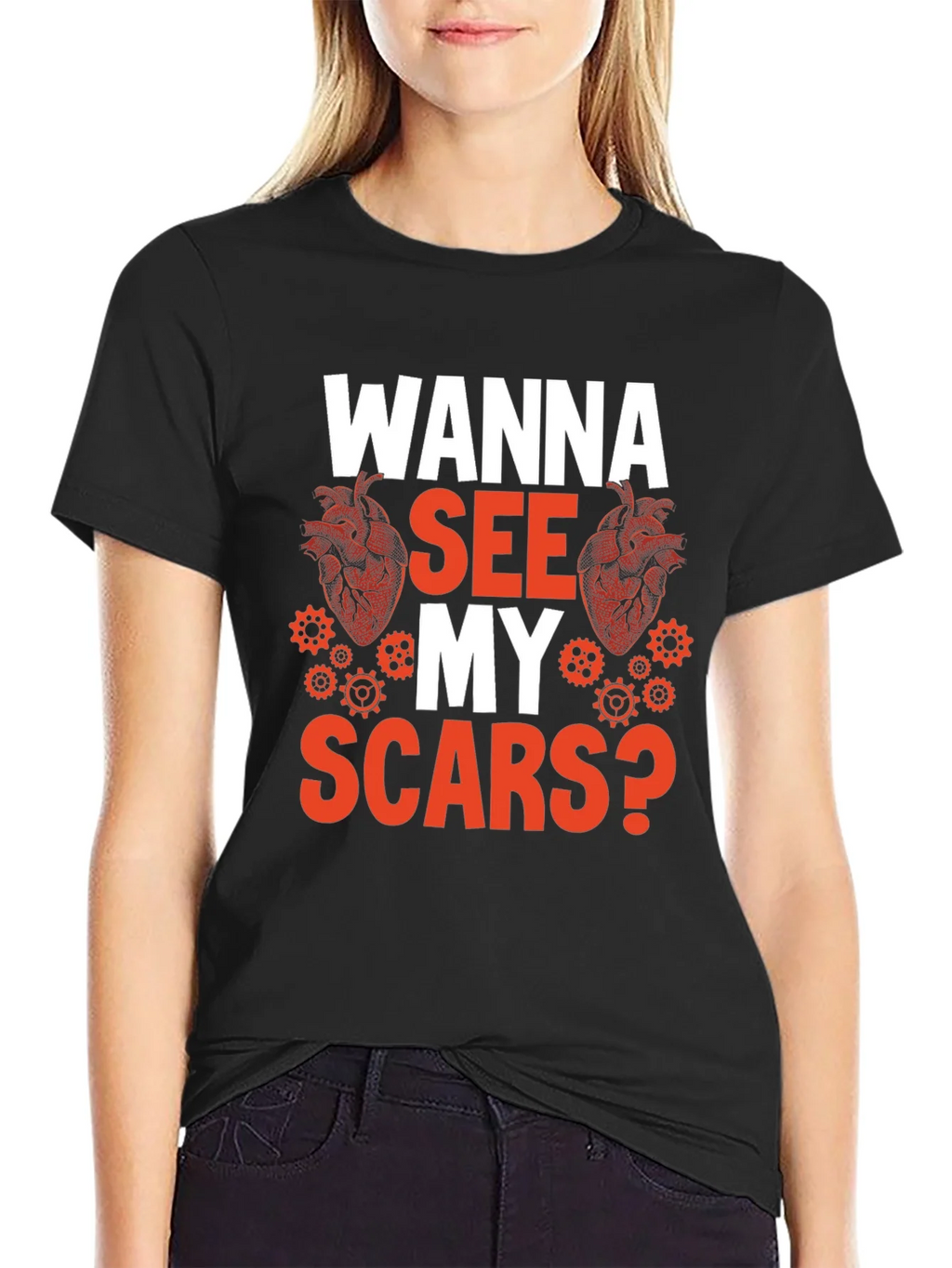 Wanna See My Scars? Graphic Tee product image 2