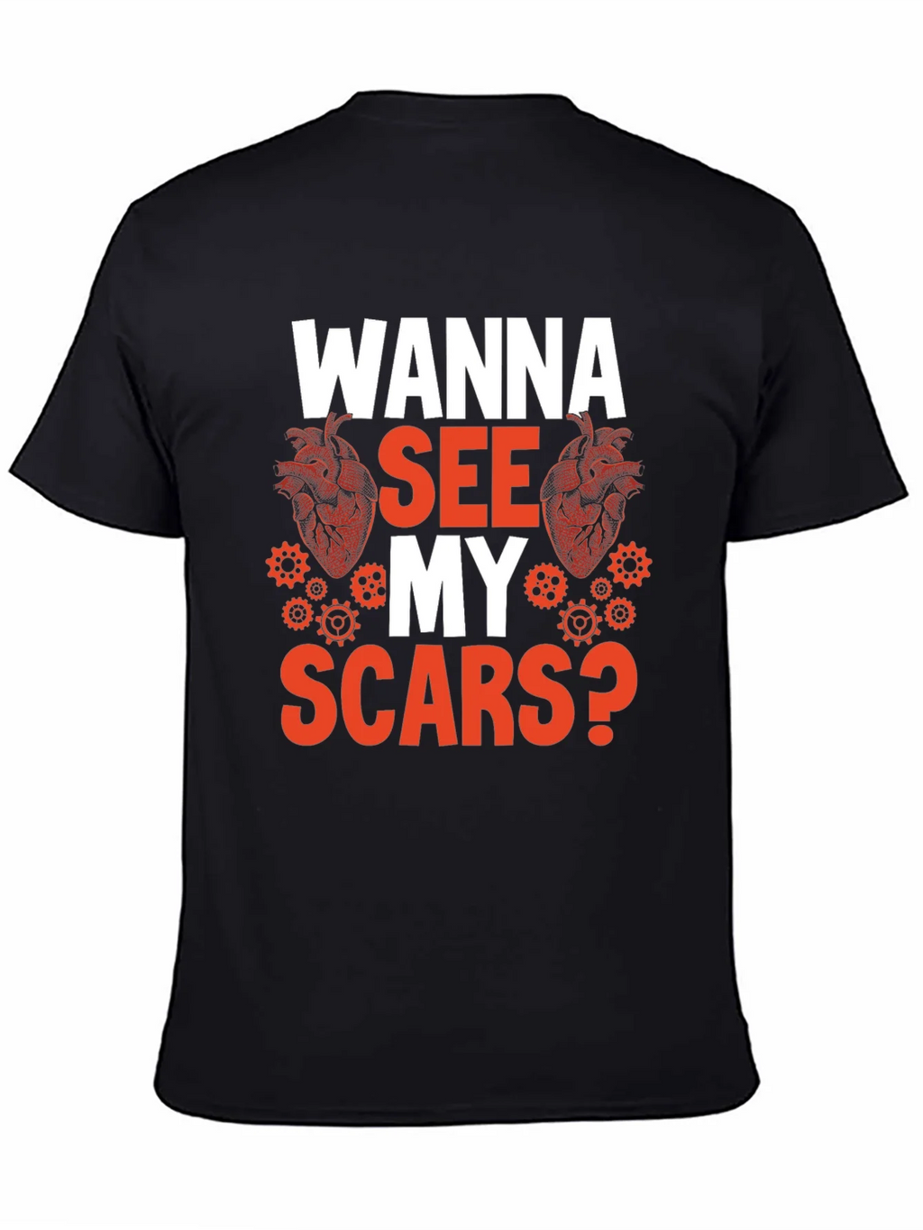 Wanna See My Scars? Graphic Tee product image 4