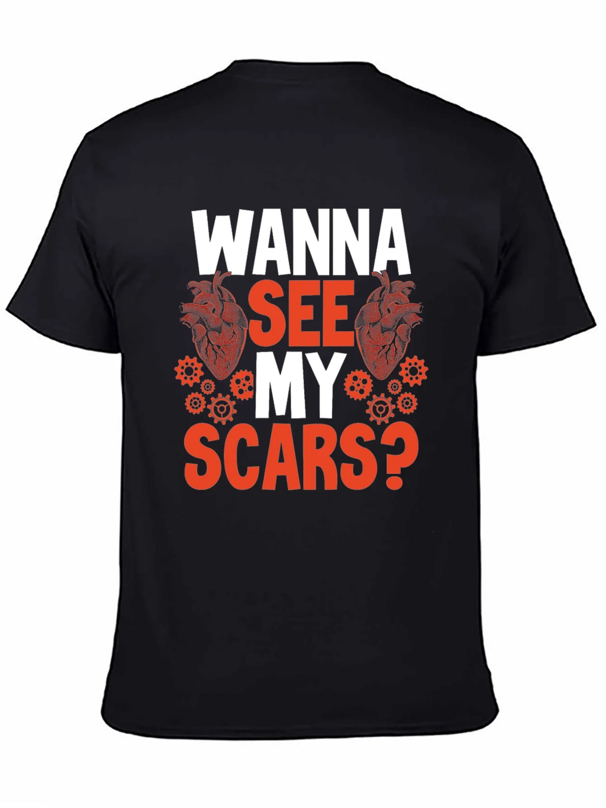Wanna See My Scars? Graphic Tee product image 4