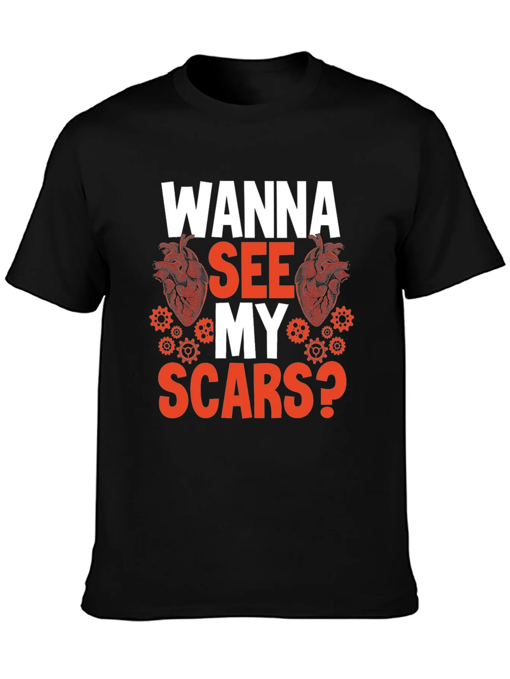 Wanna See My Scars? Graphic Tee product image 3