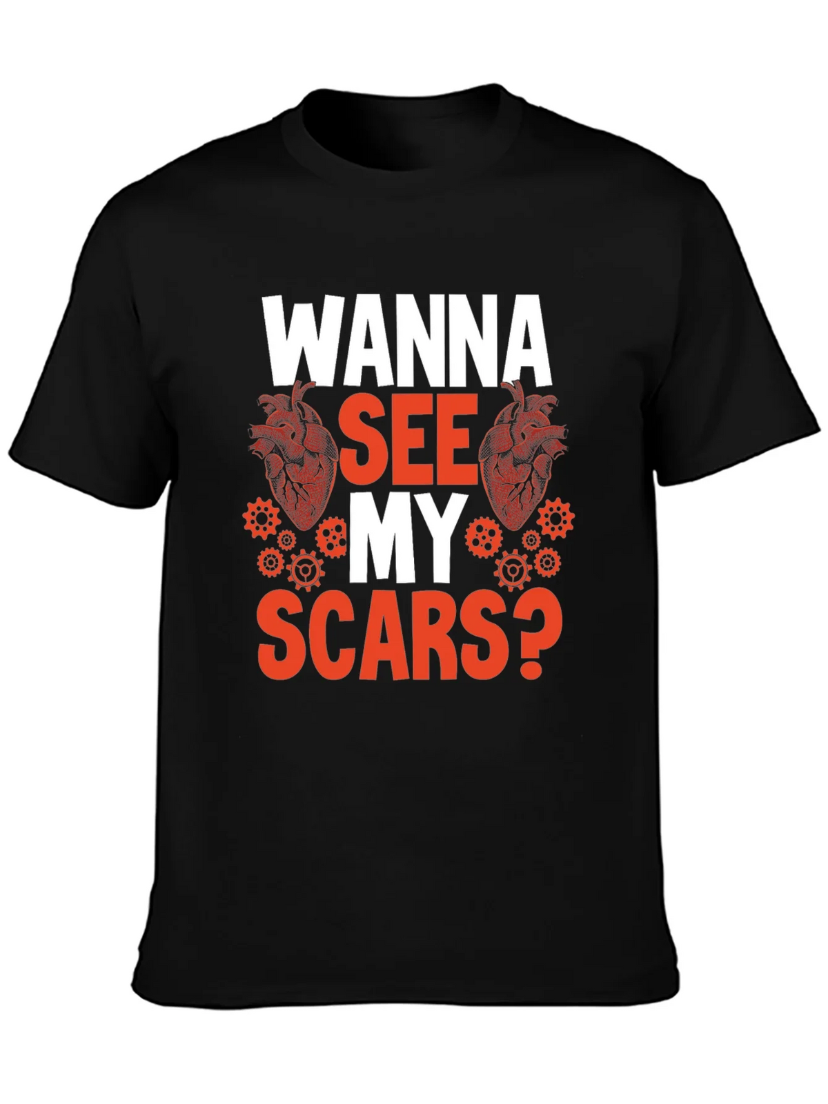 Wanna See My Scars? Graphic Tee product image 3