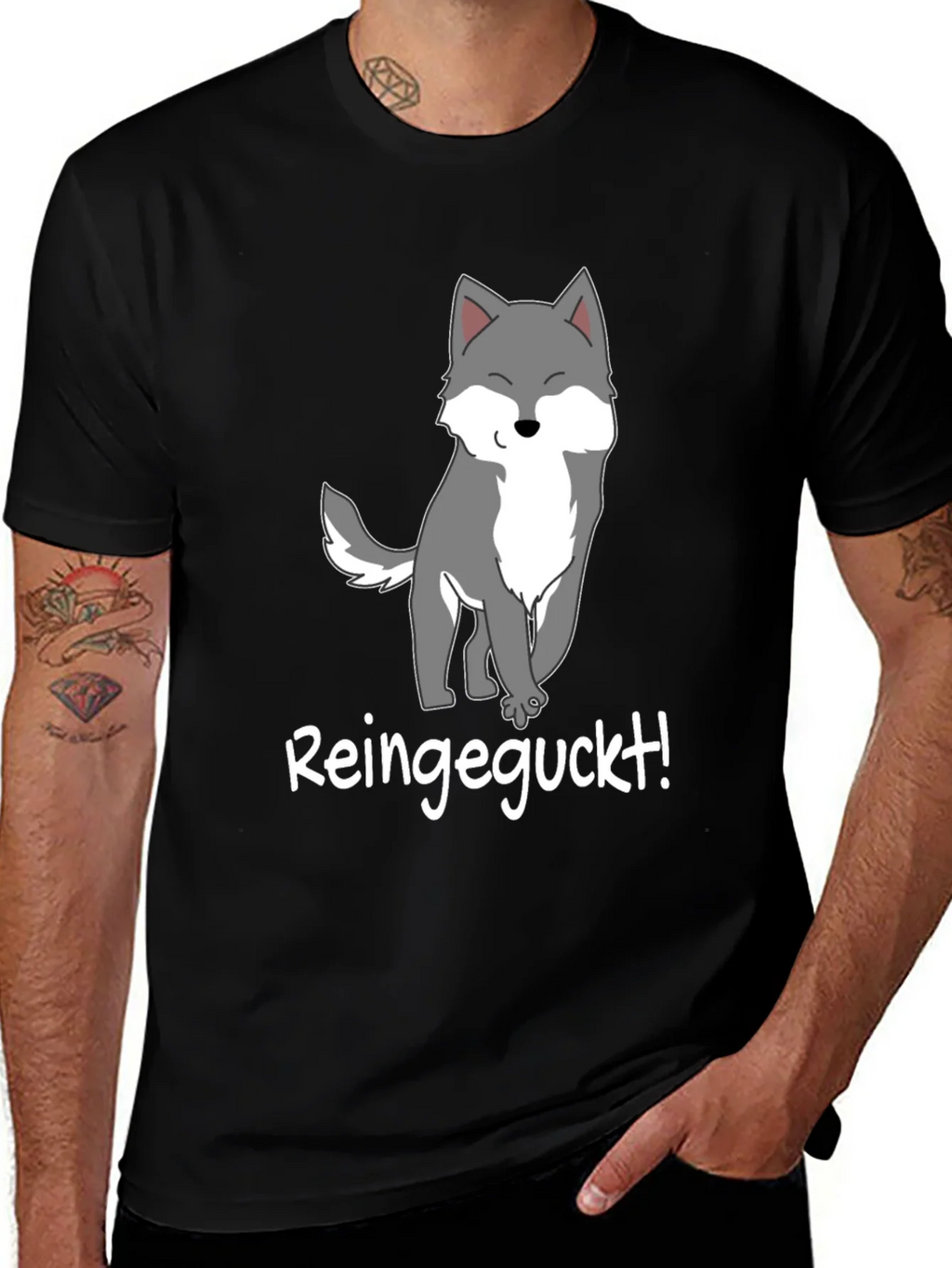 Cartoon Wolf T-Shirt - Reingeguckt! product image 1