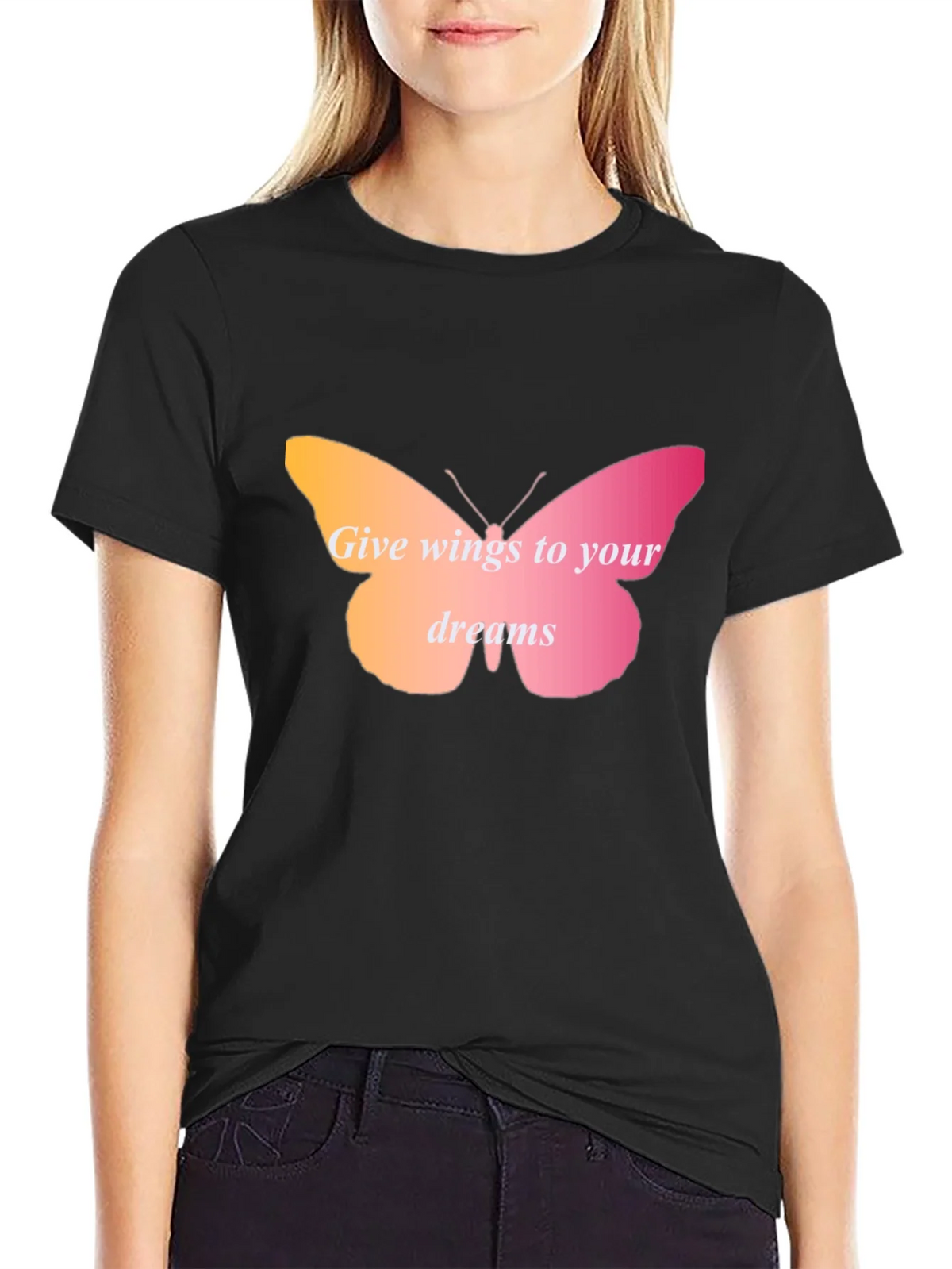 Wings to Your Dreams Butterfly Graphic Tee product image 2