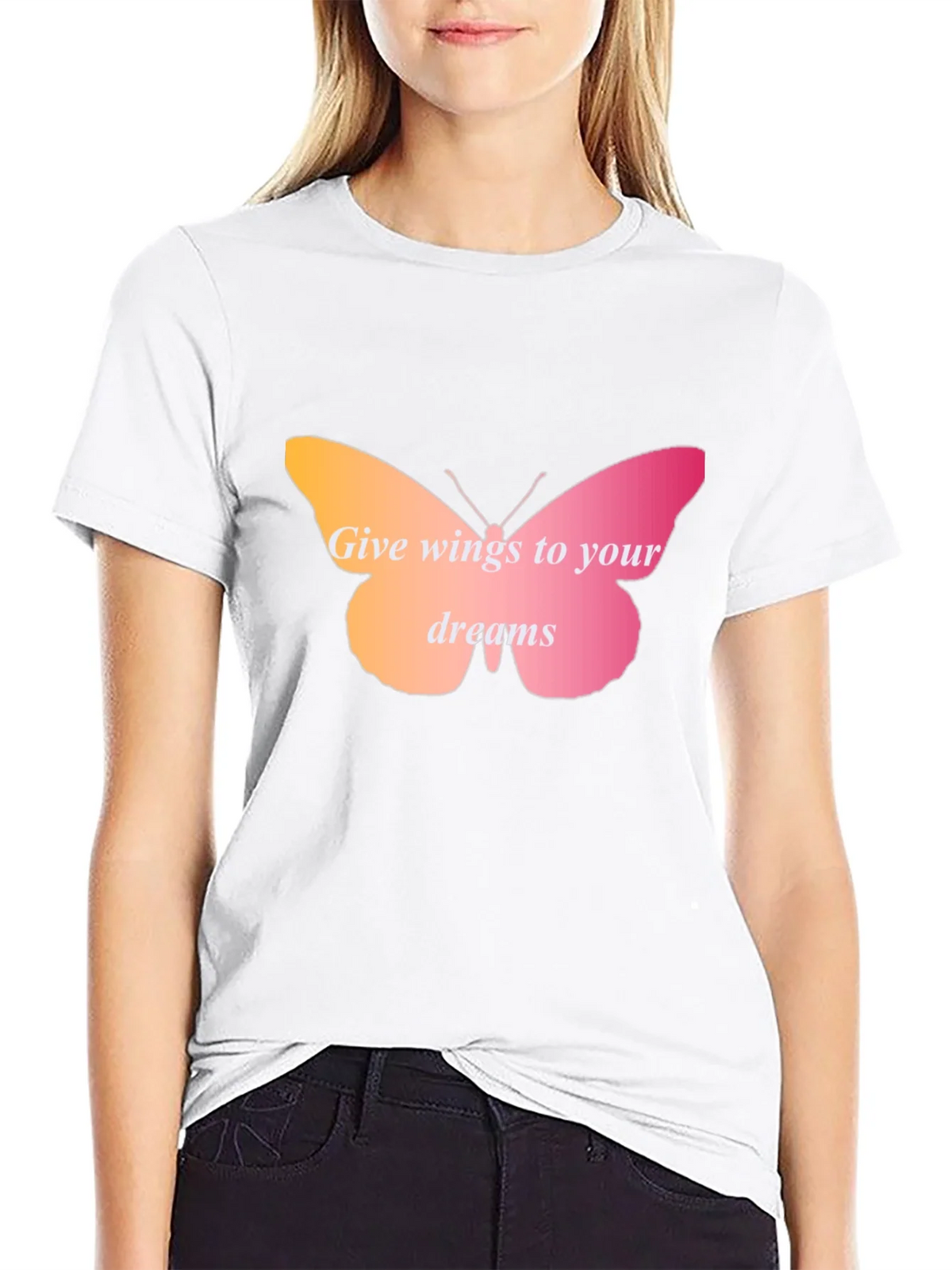 Wings to Your Dreams Butterfly Graphic Tee product image 8