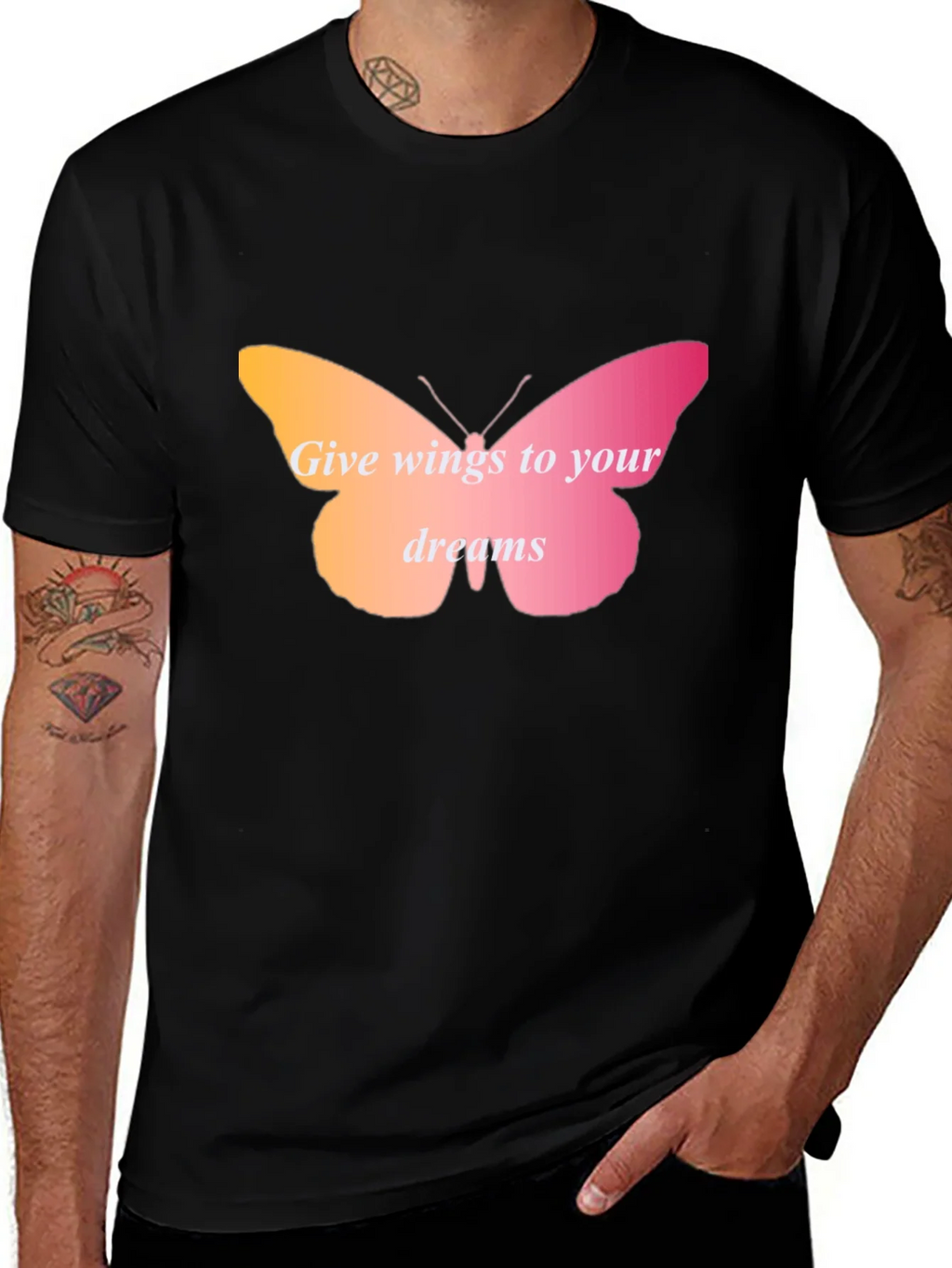 Wings to Your Dreams Butterfly Graphic Tee product image 1