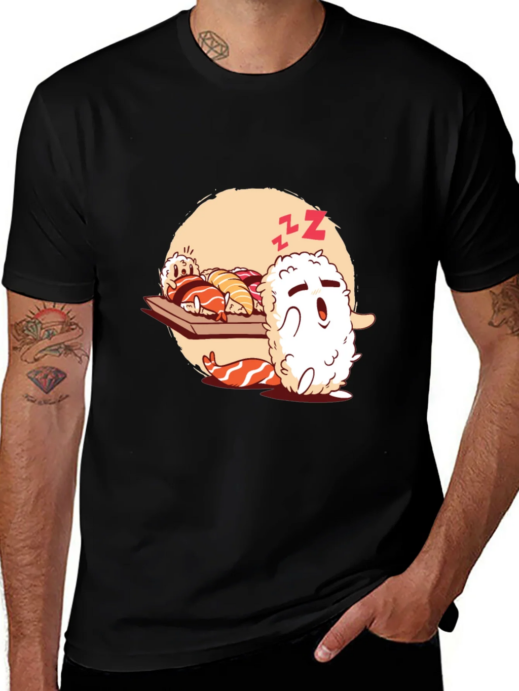Sushi Sleep Funny T-Shirt product image 1