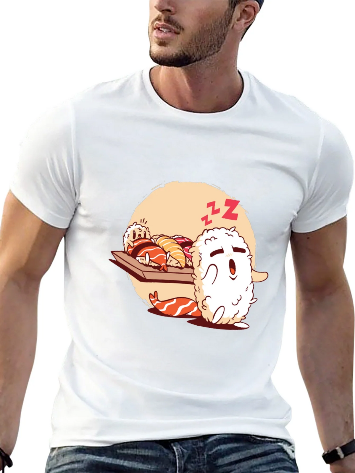 Sushi Sleep Funny T-Shirt product image 12
