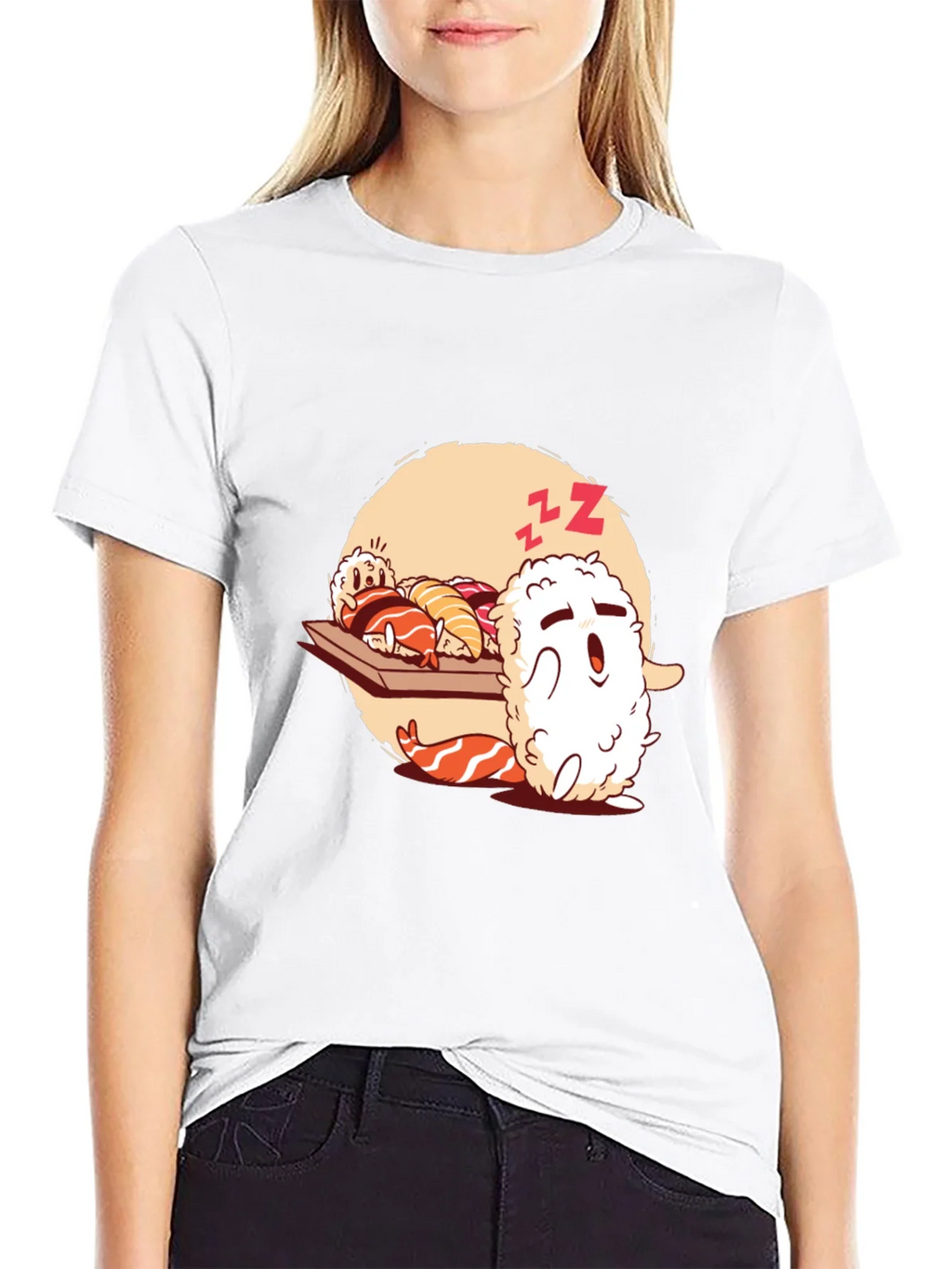 Sushi Sleep Funny T-Shirt product image 8