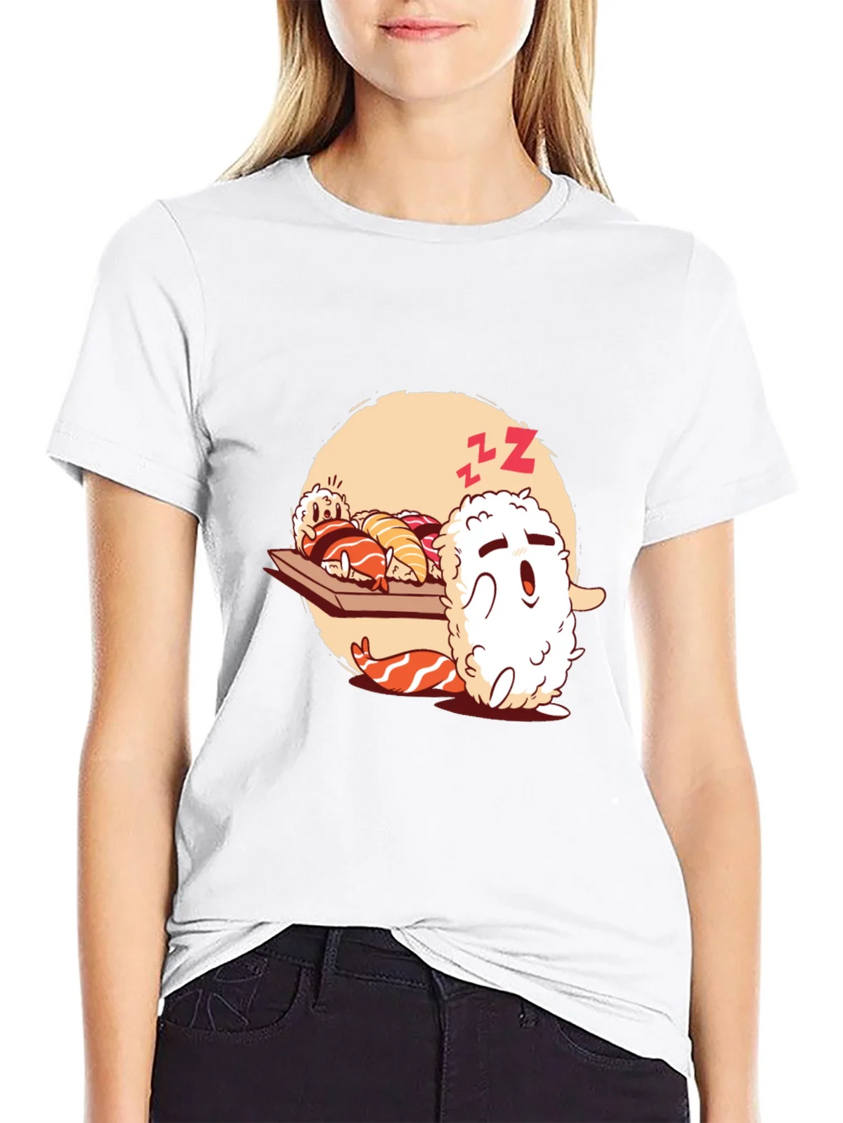 Sushi Sleep Funny T-Shirt product image 8