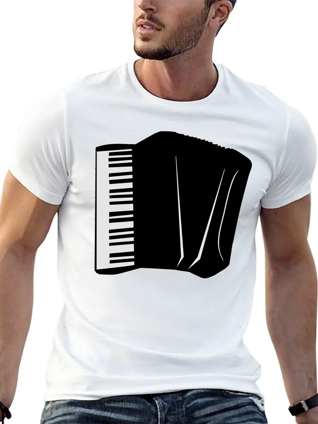 Accordion Graphic Tee - Musicians Novelty T-Shirt product image 10