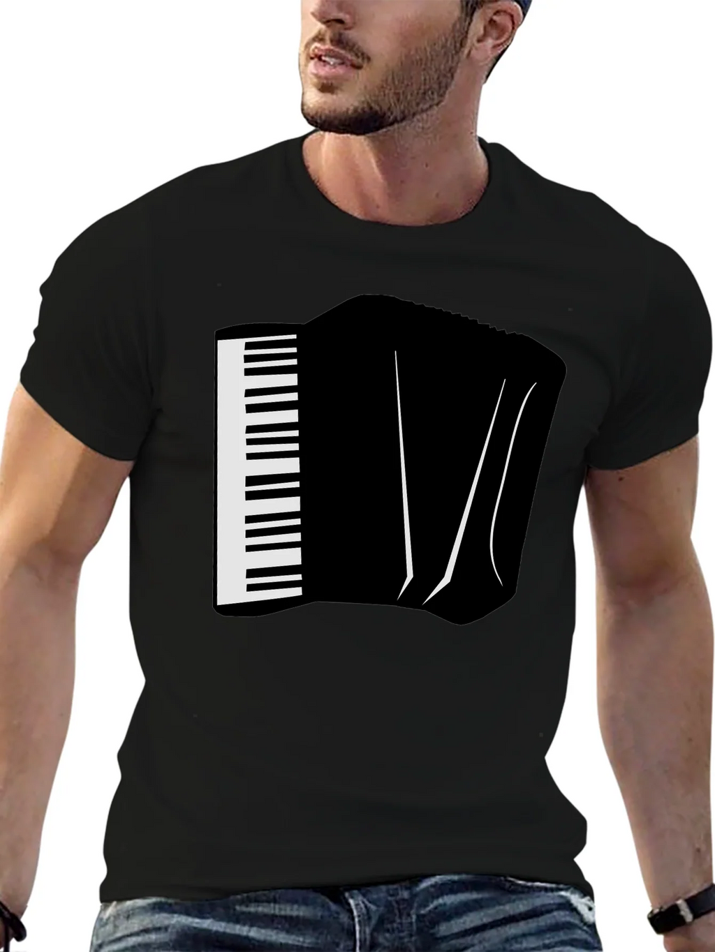 Accordion Graphic Tee - Musicians Novelty T-Shirt product image 5