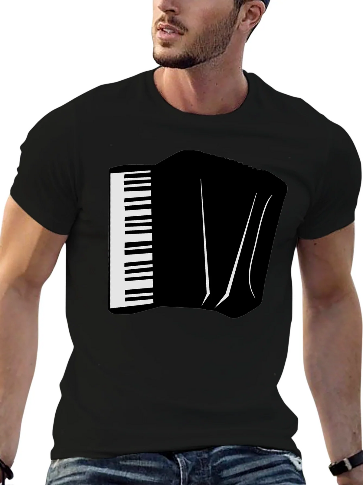 Accordion Graphic Tee - Musicians Novelty T-Shirt product image 5