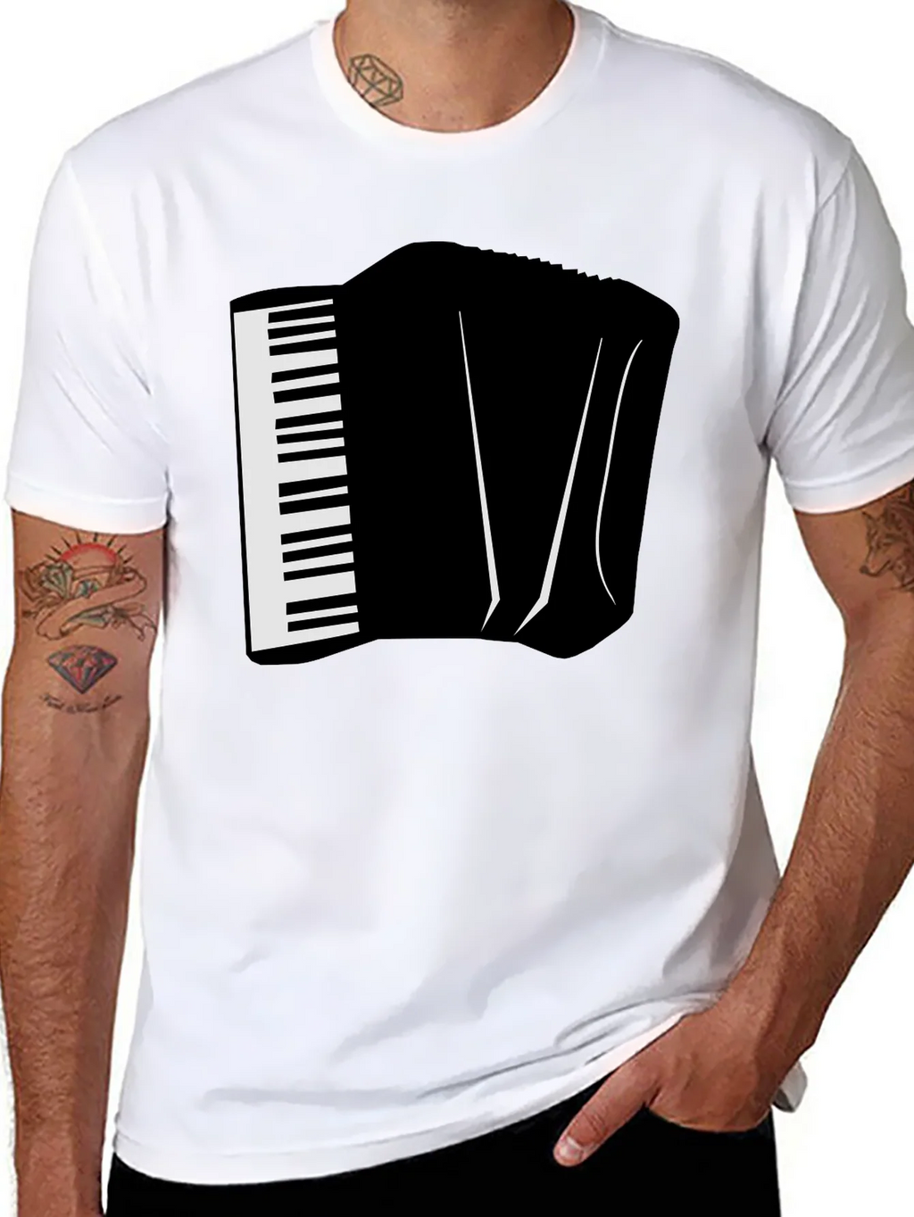 Accordion Graphic Tee - Musicians Novelty T-Shirt product image 6
