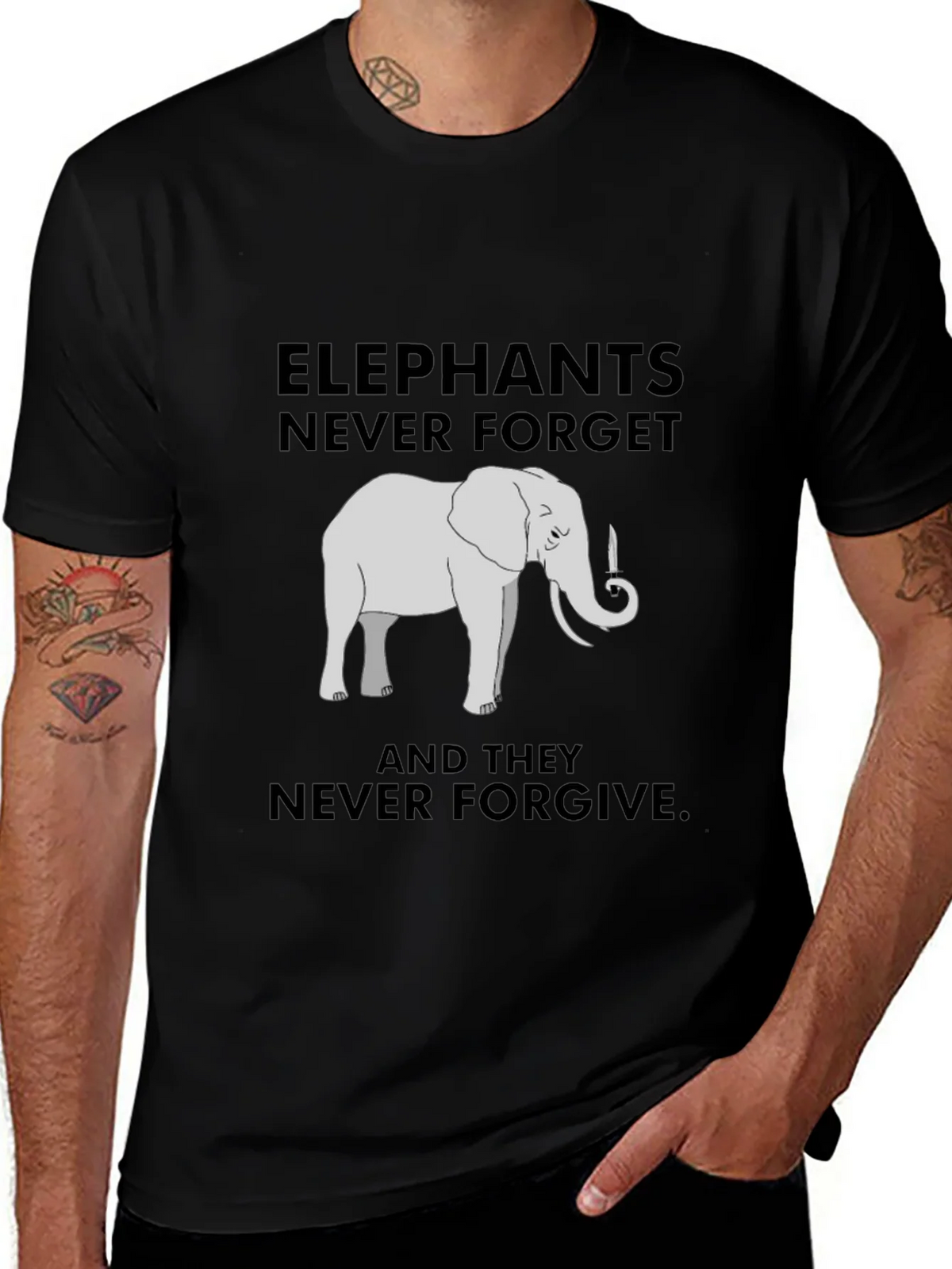 Elephant Never Forget Graphic Tee product image 1