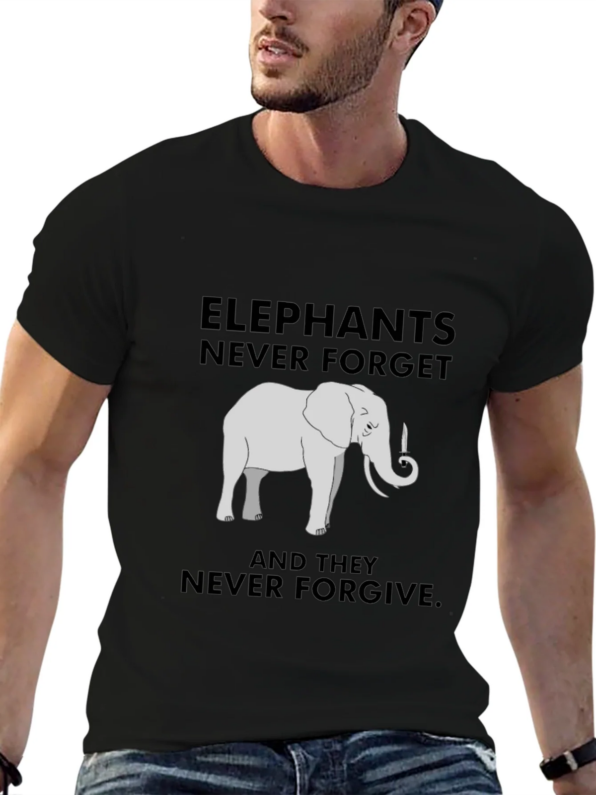 Elephant Never Forget Graphic Tee product image 5