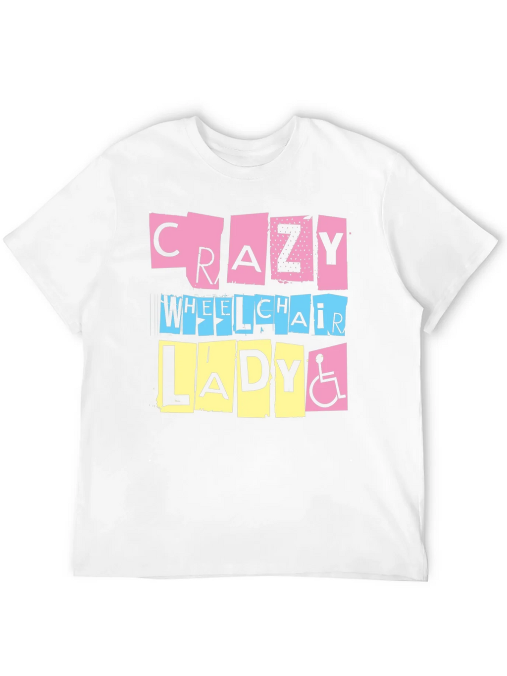 Crazy Wheelchair Lady Graphic Tee product image 10