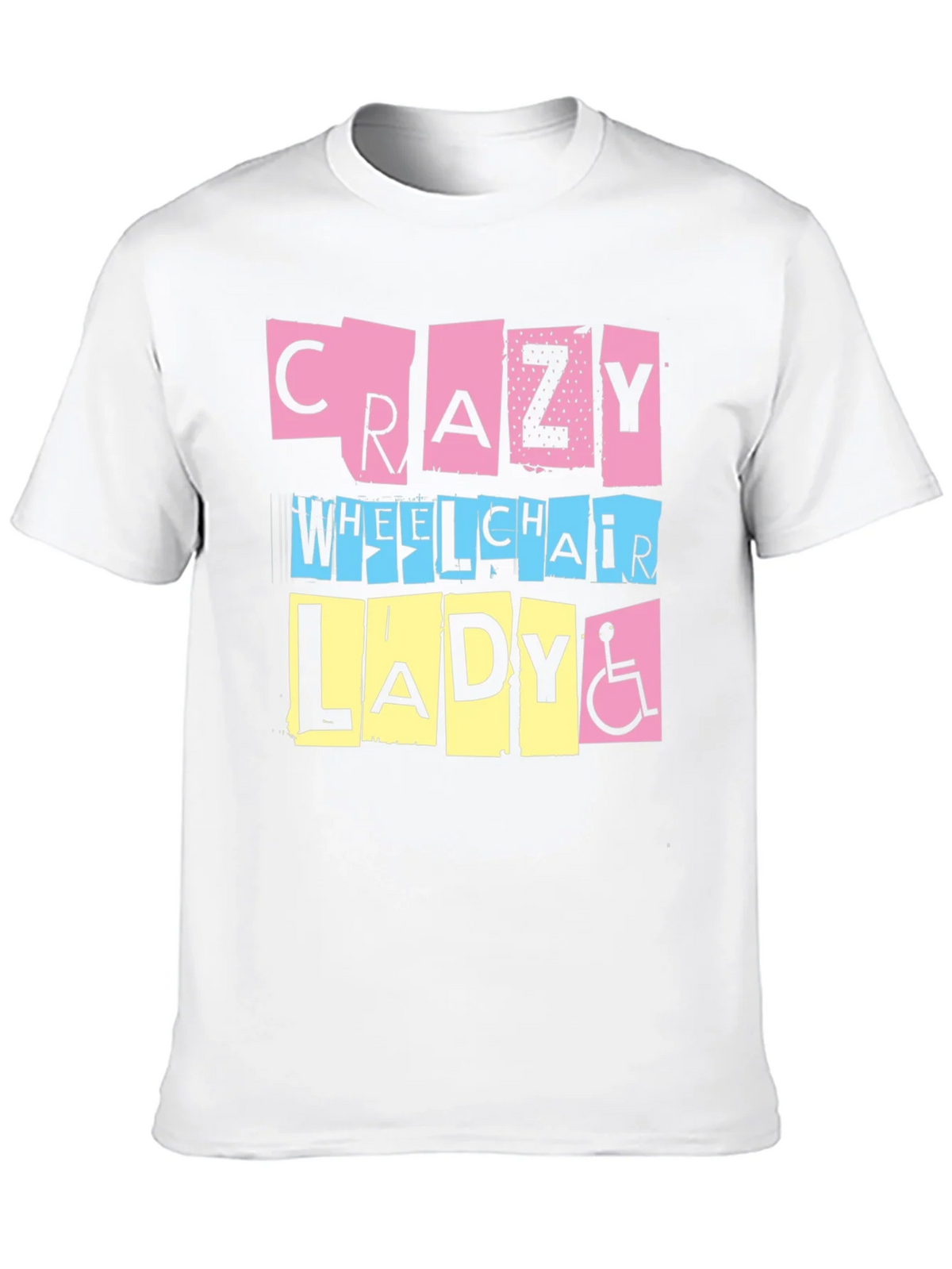 Crazy Wheelchair Lady Graphic Tee product image 8