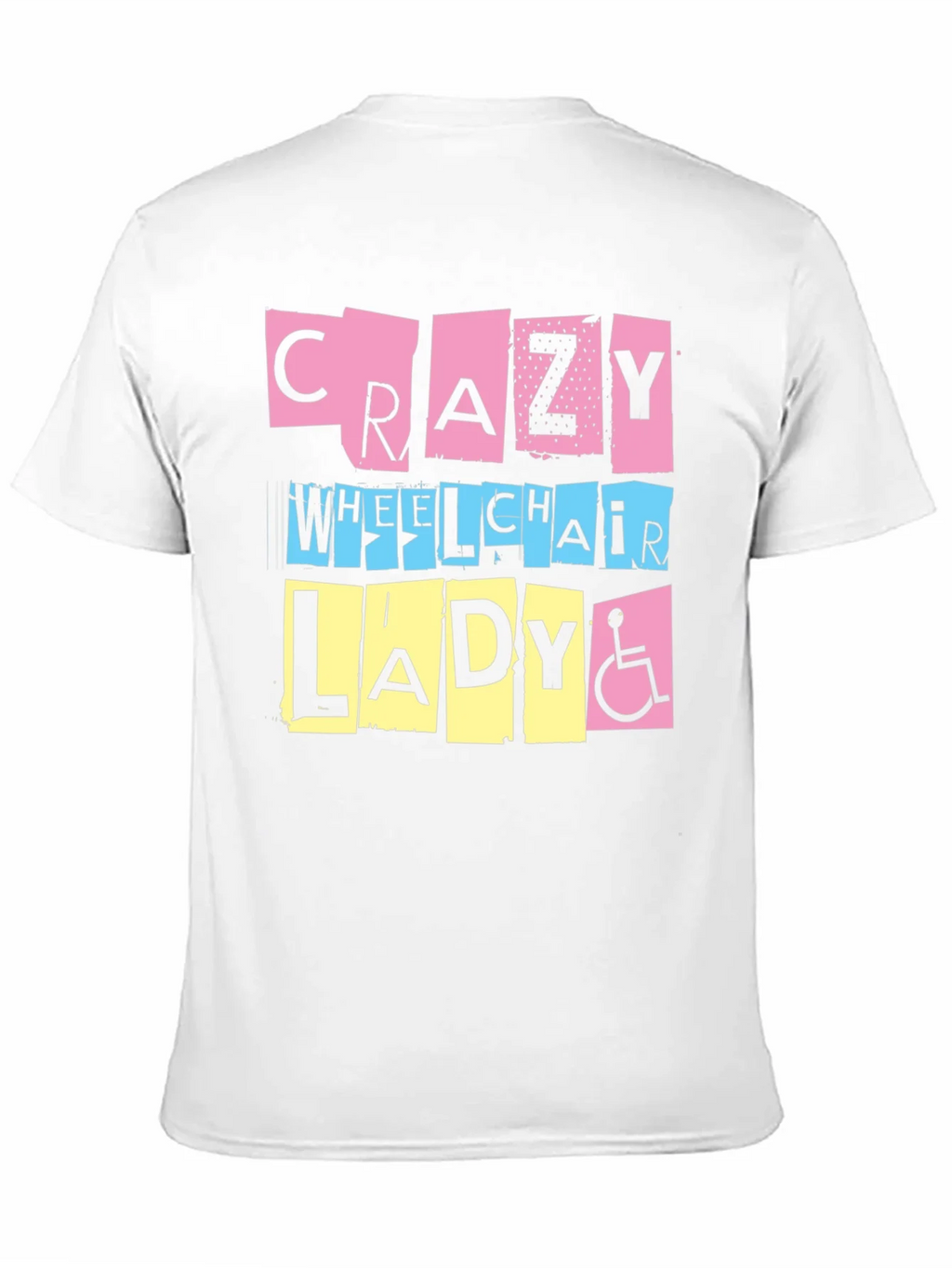 Crazy Wheelchair Lady Graphic Tee product image 9