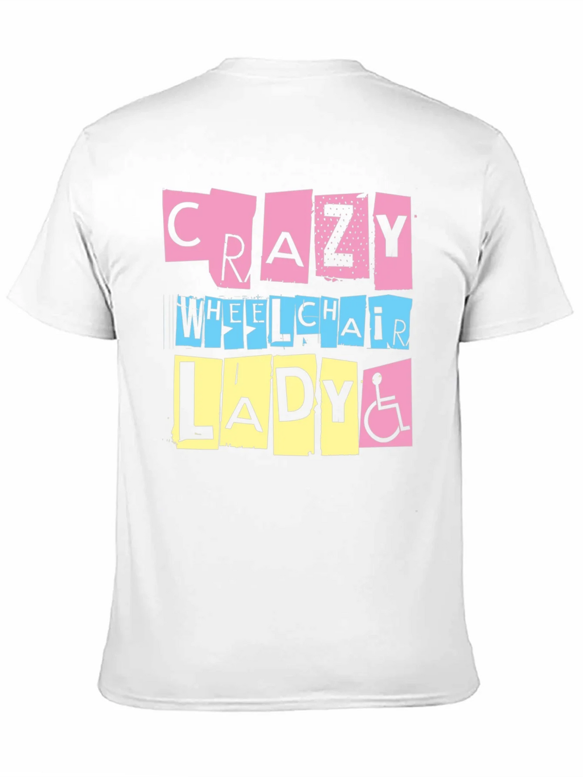 Crazy Wheelchair Lady Graphic Tee product image 9