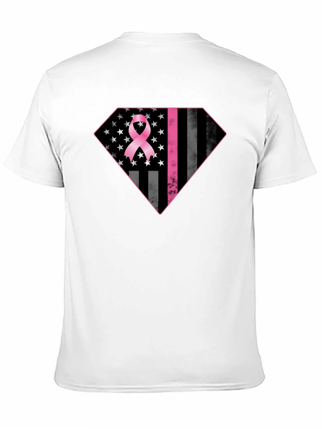 Breast Cancer Awareness Flag Graphic Tee product image 10
