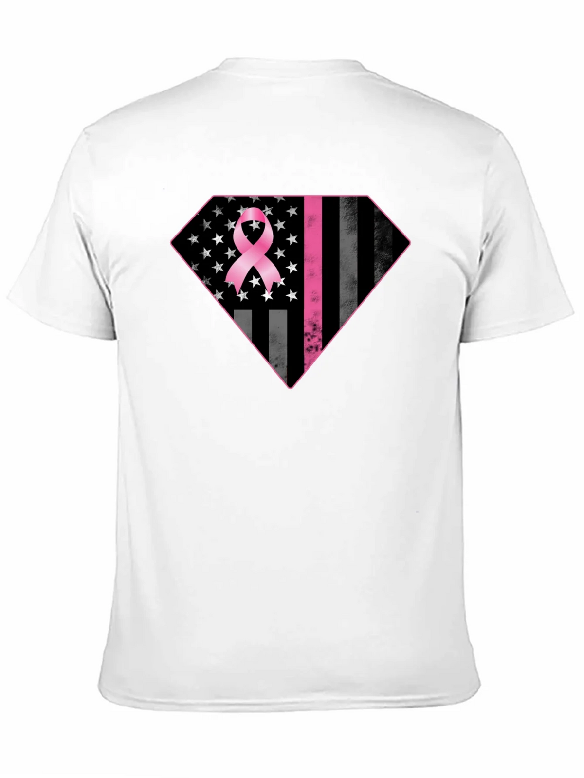 Breast Cancer Awareness Flag Graphic Tee product image 10