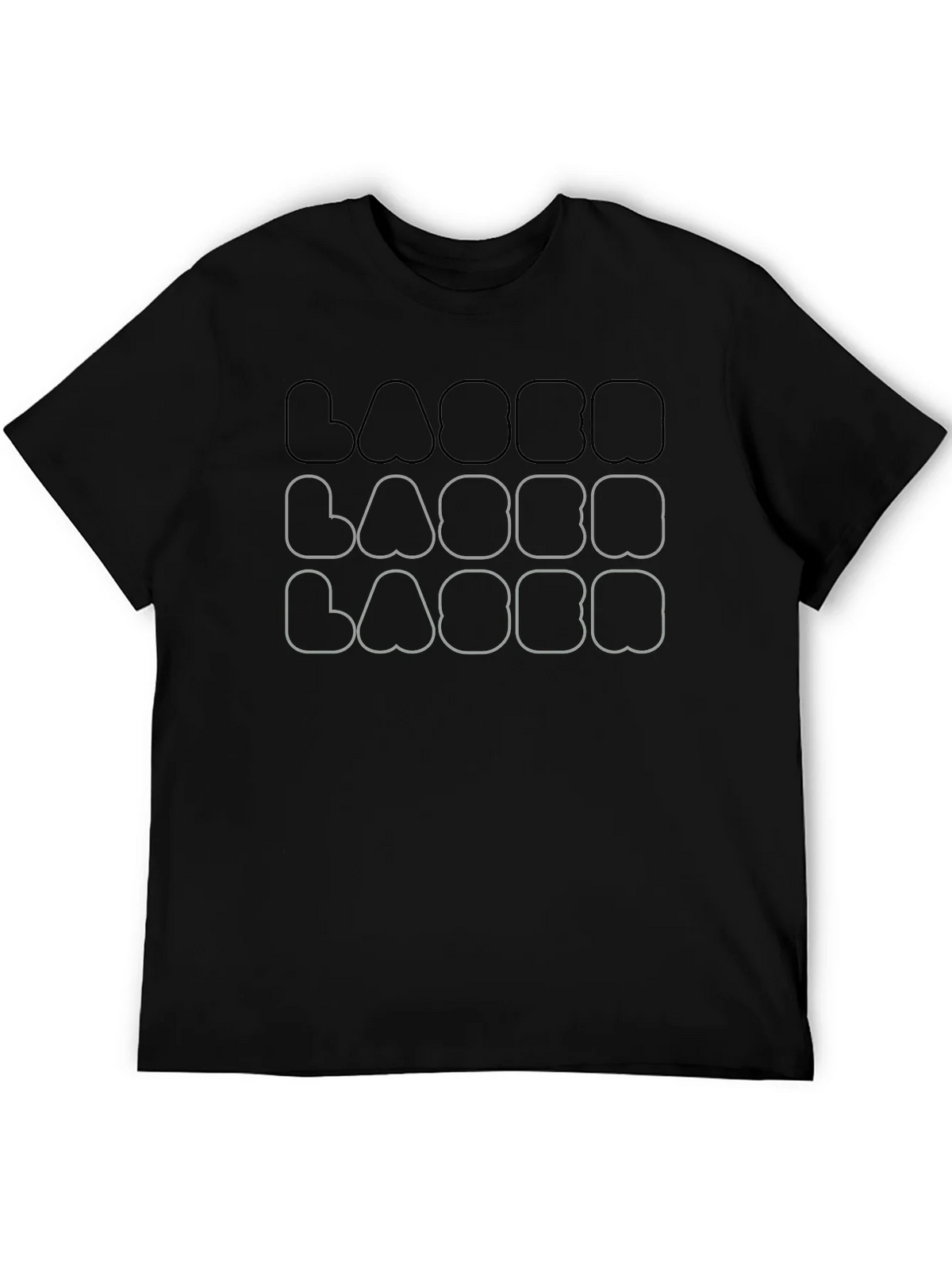 Trendy Letter Graphic Black T-Shirt product image 4