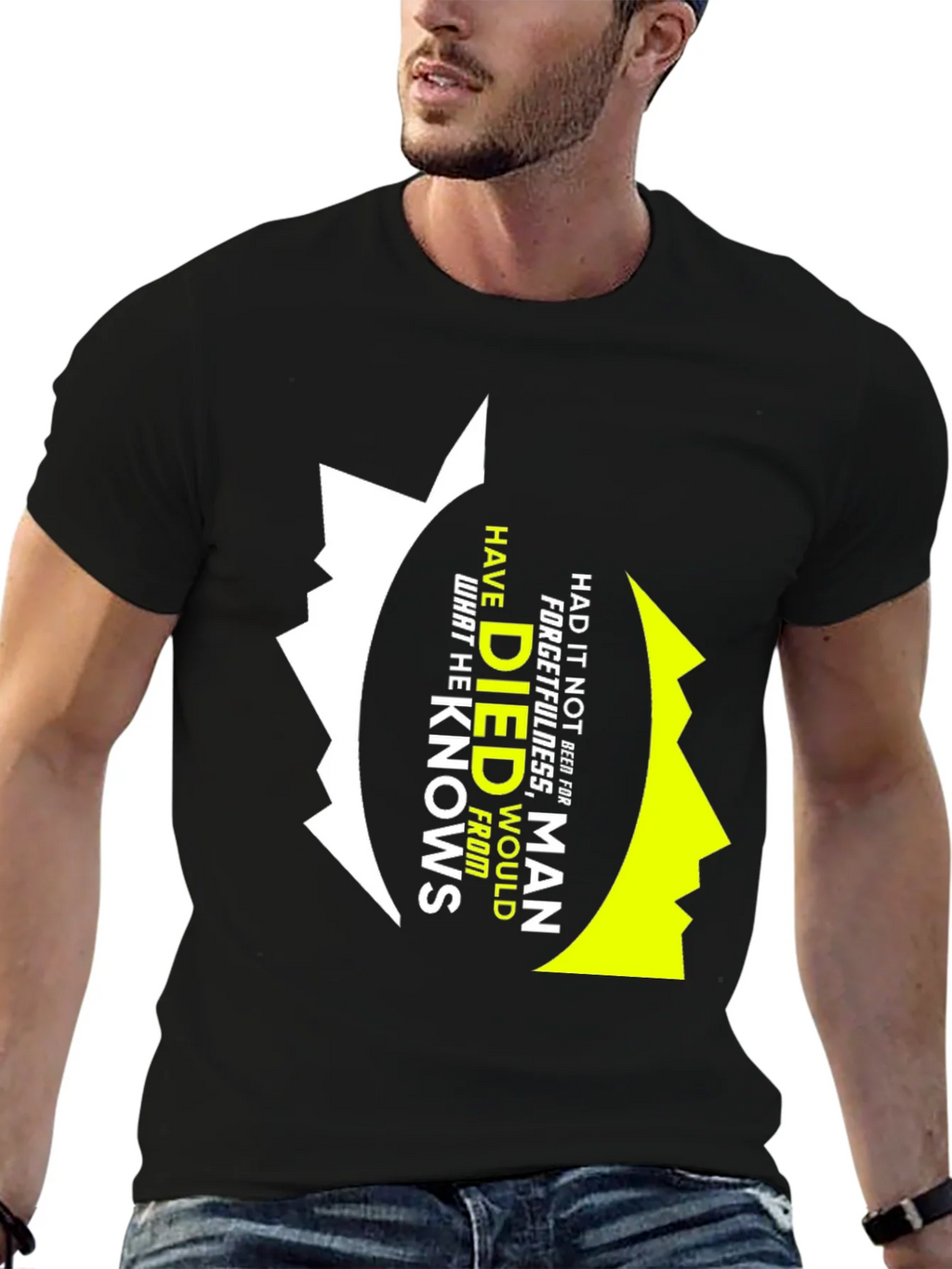 Mens Graphic T-Shirt - Forgetfulness Design product image 6