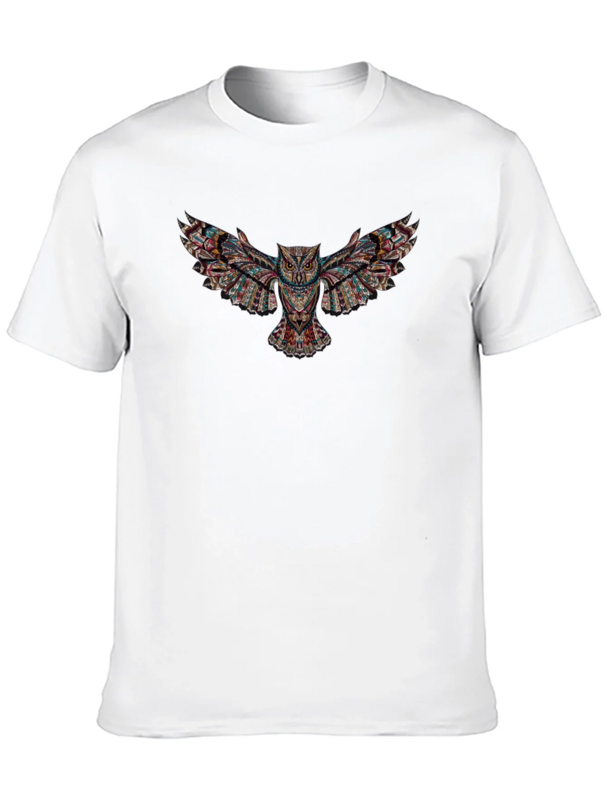 Owl Print Black T-Shirt product image 9