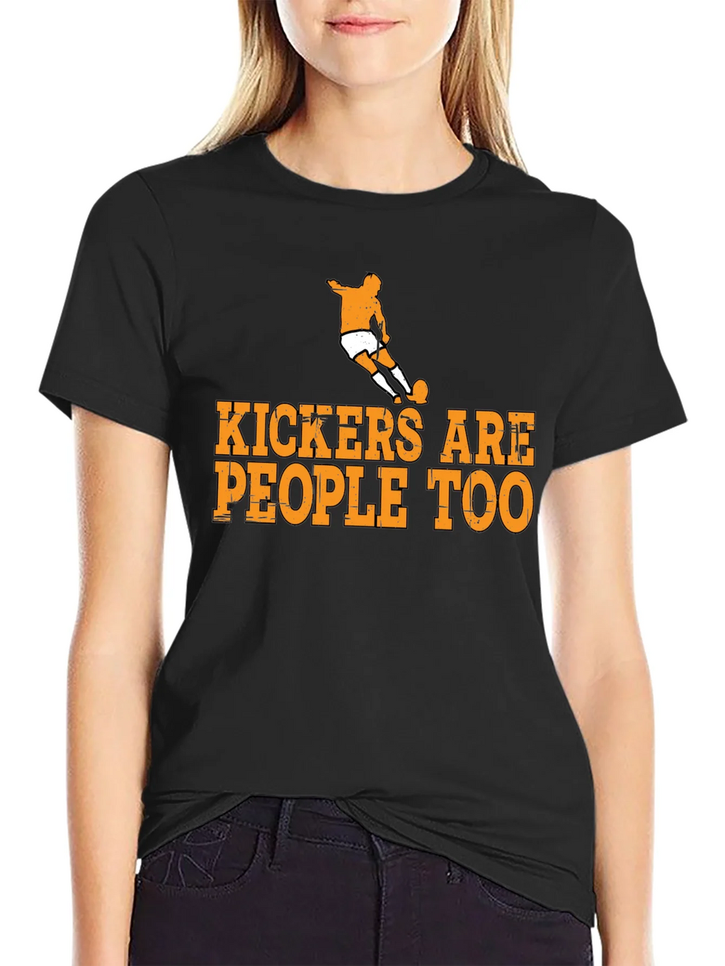 Kickers Are People Too T-Shirt Soccer Player product image 2