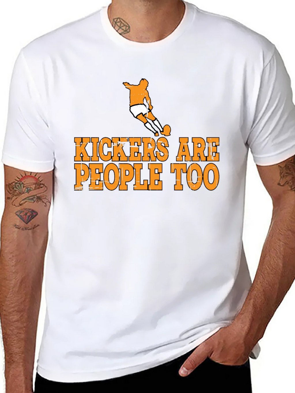 Kickers Are People Too T-Shirt Soccer Player product image 5