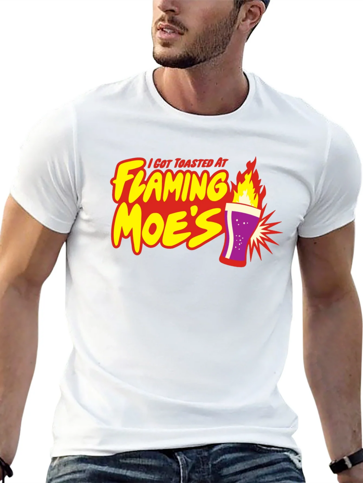 Flaming Moes T-Shirt - Toasted At Tee product image 8