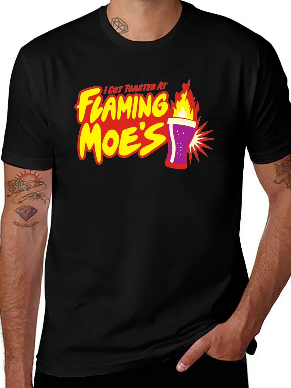 Flaming Moes T-Shirt - Toasted At Tee product image 1