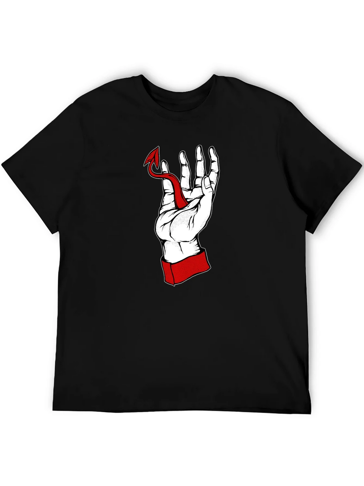 Hand Holding Devil Tail Graphic Tee product image 5
