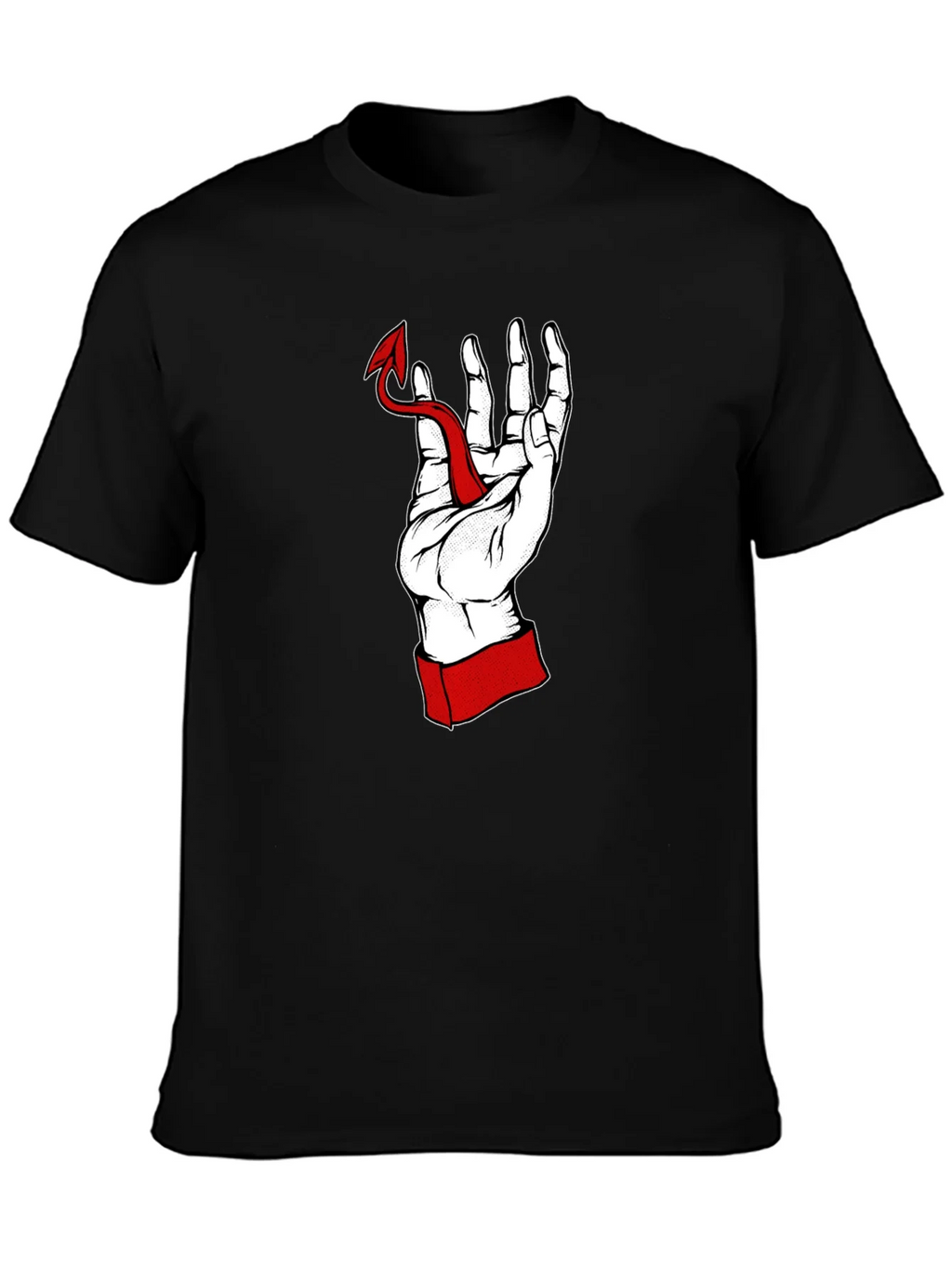 Hand Holding Devil Tail Graphic Tee product image 3