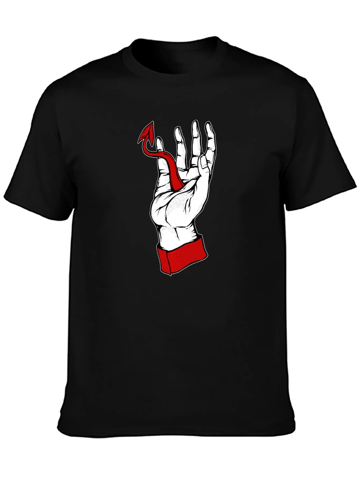 Hand Holding Devil Tail Graphic Tee product image 3