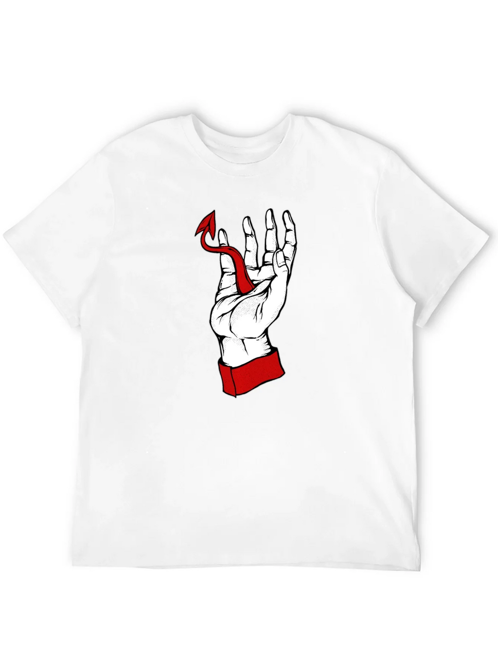 Hand Holding Devil Tail Graphic Tee product image 11