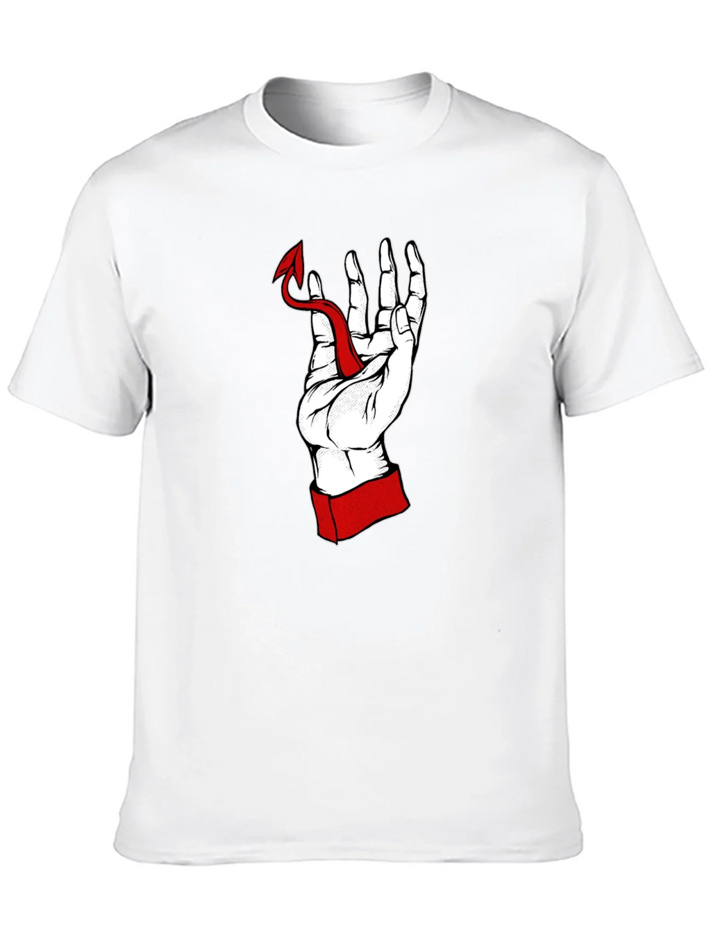 Hand Holding Devil Tail Graphic Tee product image 9