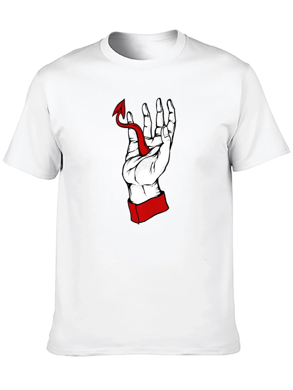 Hand Holding Devil Tail Graphic Tee product image 9