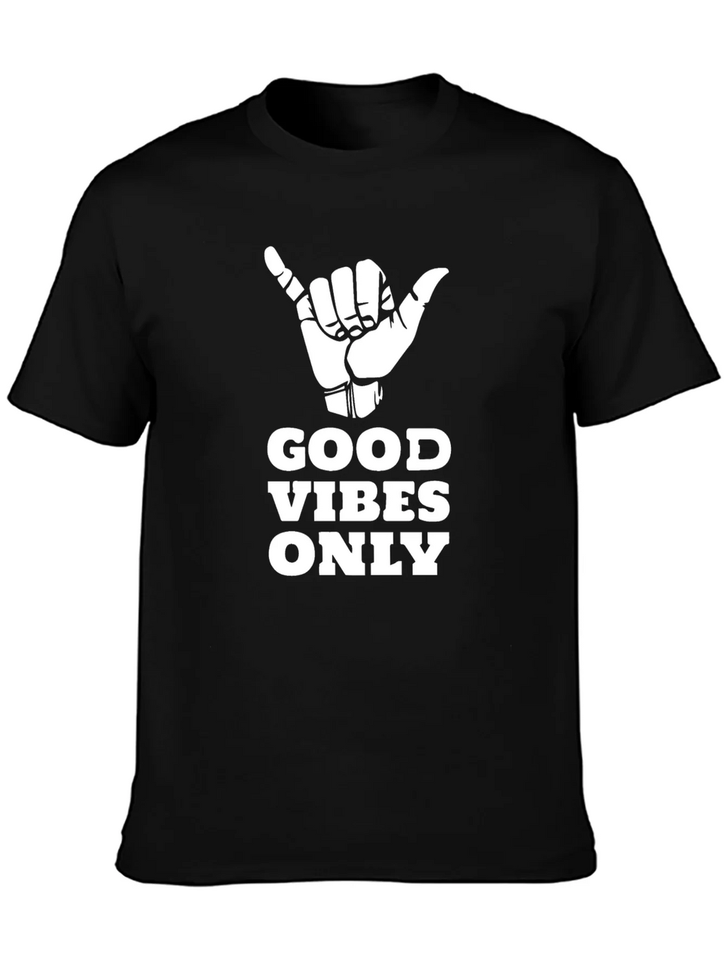 Good Vibes Only Black Graphic T-Shirt product image 3