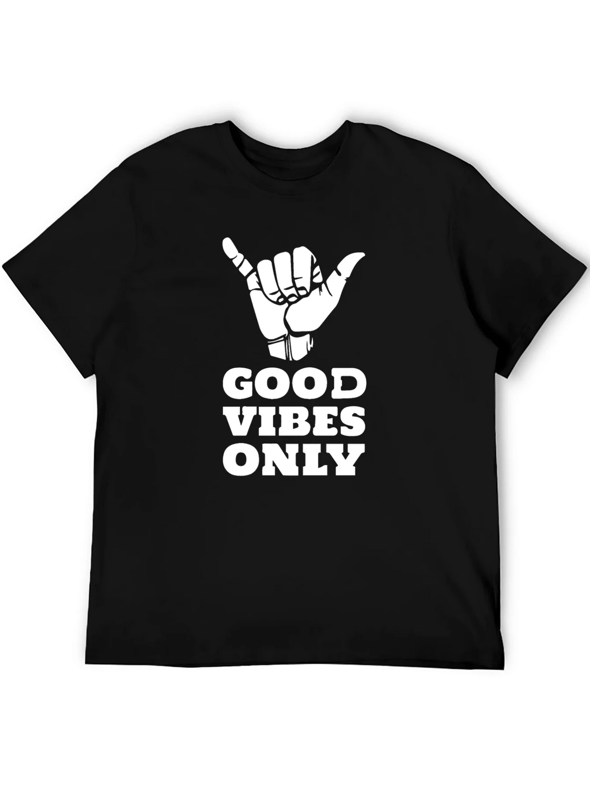 Good Vibes Only Black Graphic T-Shirt product image 5