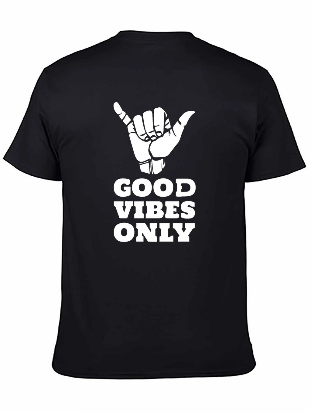 Good Vibes Only Black Graphic T-Shirt product image 4