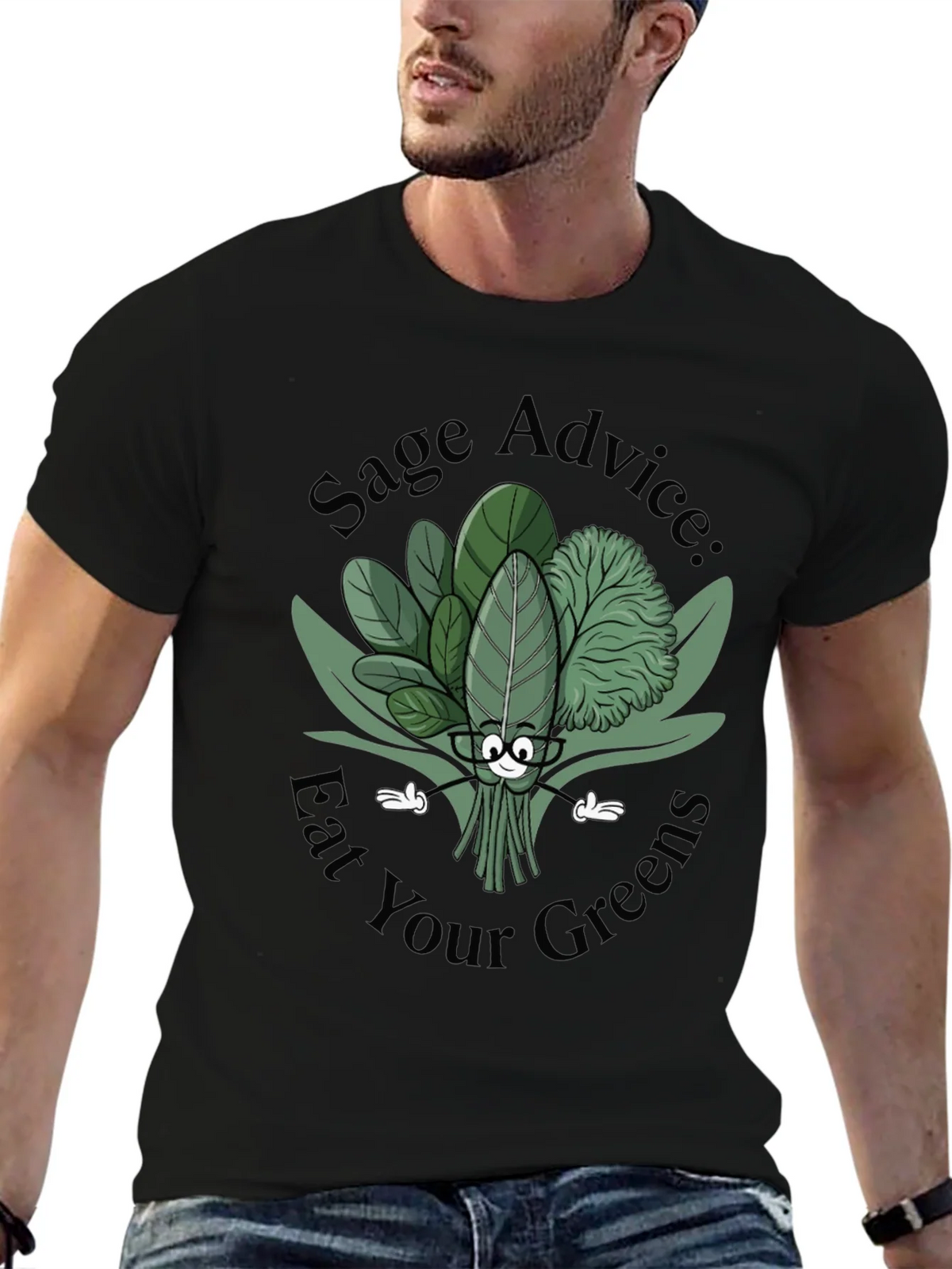 Sage Advice Eat Your Greens Graphic Tee product image 4