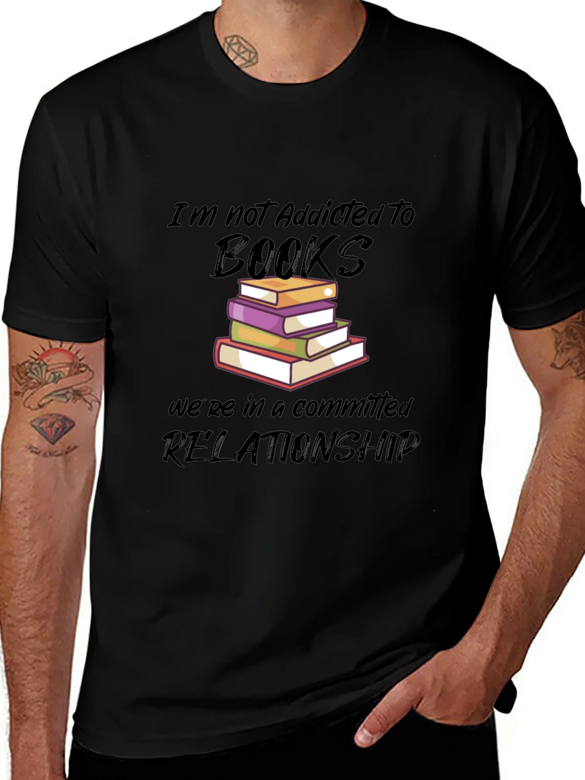 Book Lovers Graphic Tee - Committed Relationship product image 1