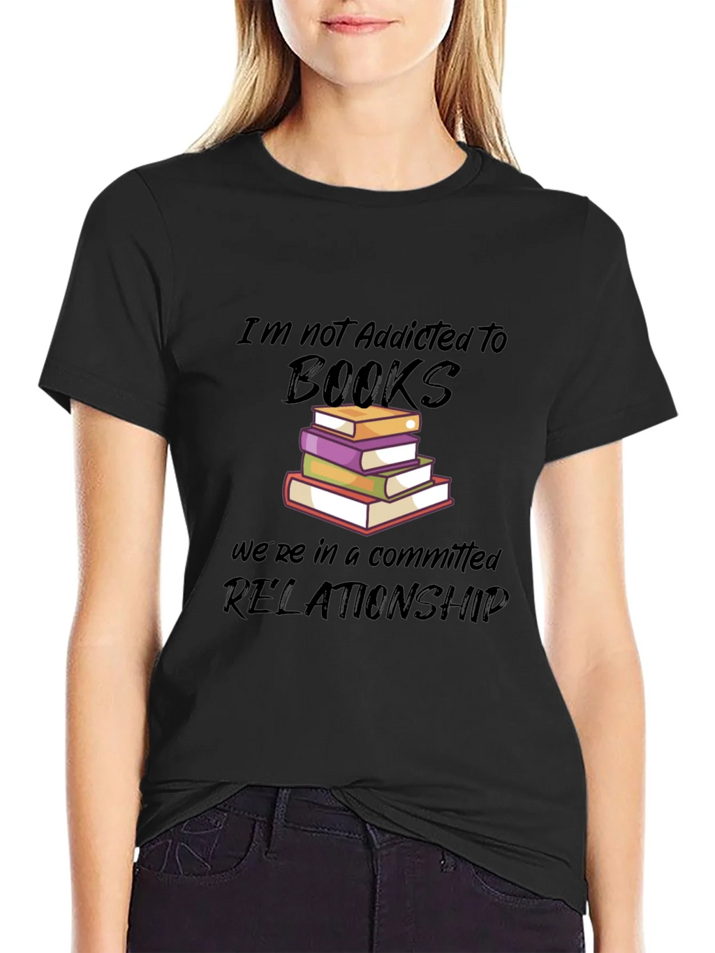 Book Lovers Graphic Tee - Committed Relationship product image 2